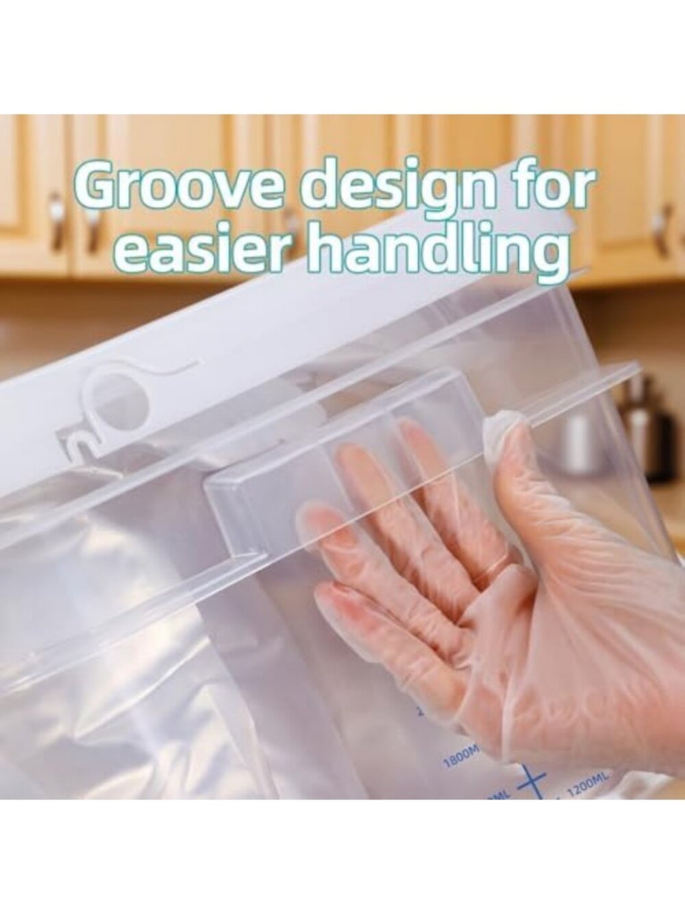 2 PCS Clear 1 Gallon Food-Grade Buckets with Lid & Comfort Grip Handle - Picture 3 of 6